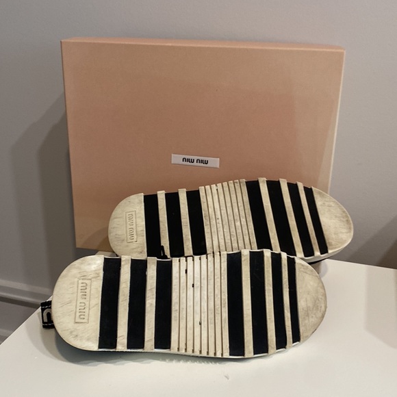 MiuMiu Black Stretch Sneakers - Picture 6 of 8